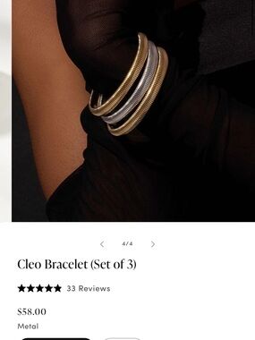 Cleo Bracelet Set of 3 - mixed metal